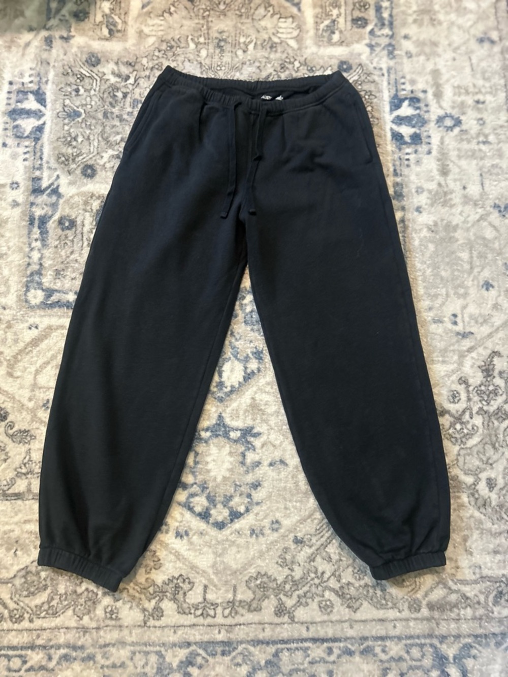 Hollister Black Drawstring Jogger Sweatpants